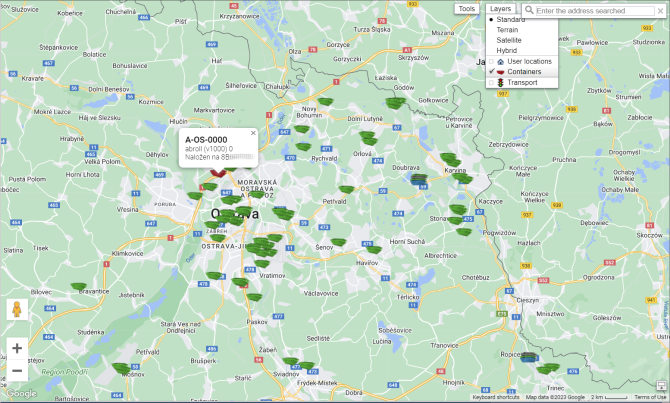 webdispeink - Container monitoring