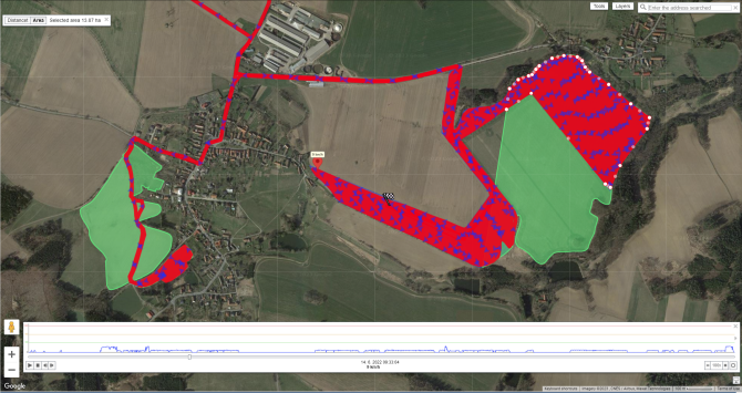 Remaining area to be cultivated on the soil unit